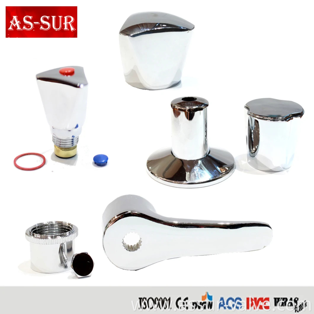 Brass/Zinc Alloy Faucet/Mixer Handle, Valve and Sanitary Ware Parts